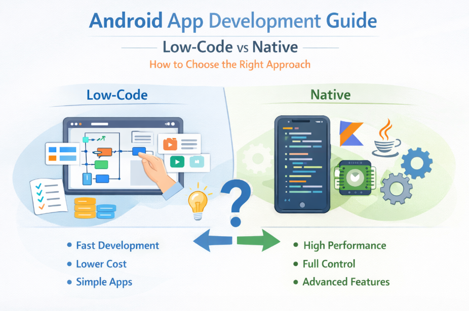 Android-App-Development-Should-You-Go-LowCode-or-Native Android App Development: Should You Go Low-Code or Native?